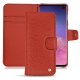 Custodia in pelle Samsung Galaxy S10 - Papaye ( Pantone 180C ) 
