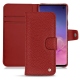 Custodia in pelle Samsung Galaxy S10 - Tomate ( Pantone 187C ) 