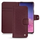 Funda de piel Samsung Galaxy S10 - Lie de vin ( Pantone 5115C ) 