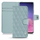 Funda de piel Samsung Galaxy S10 - Bleu ciel - Couture ( Nappa - Pantone 277C ) 