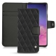 Custodia in pelle Samsung Galaxy S10 - Noir - Couture ( Nappa - Black ) 