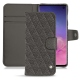 Custodia in pelle Samsung Galaxy S10 - Anthracite - Couture ( Pantone 424C ) 