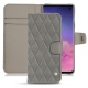 レザーケース Samsung Galaxy S10 - Acier vintage - Couture