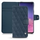 Custodia in pelle Samsung Galaxy S10 - Jean vintage - Couture