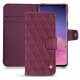 レザーケース Samsung Galaxy S10 - Prune vintage - Couture
