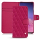 Custodia in pelle Samsung Galaxy S10 - Rose fluo - Couture