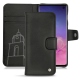 Lederschutzhülle Samsung Galaxy S10 - Negre poudro