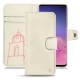 Custodia in pelle Samsung Galaxy S10 - Blanc escumo