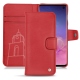 Housse cuir Samsung Galaxy S10 - Rouge troupelenc