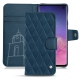 Capa em pele Samsung Galaxy S10 - Blu mediterran - Couture