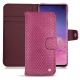 Samsung Galaxy S10 leather case - Serpent ciclamino