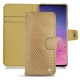 Custodia in pelle Samsung Galaxy S10 - Serpent sabbia