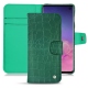 Housse cuir Samsung Galaxy S10 - Crocodile pino