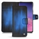 Housse cuir Samsung Galaxy S10 - Bleu Patine