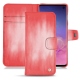 Custodia in pelle Samsung Galaxy S10 - Rose Patine