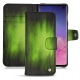Custodia in pelle Samsung Galaxy S10 - Vert Patine