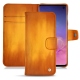 Lederschutzhülle Samsung Galaxy S10 - Orange Patine