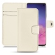 Lederschutzhülle Samsung Galaxy S10 - Blanc PU