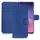レザーケース Samsung Galaxy S10 - Bleu Océan PU