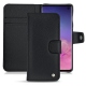 Custodia in pelle Samsung Galaxy S10 - Noir élégant