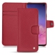 レザーケース Samsung Galaxy S10 - Rouge passion