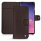 レザーケース Samsung Galaxy S10 - Marron envoûtant