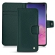 Capa em pele Samsung Galaxy S10 - Vert séduisant