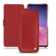 Lederschutzhülle Samsung Galaxy S10 - Rouge ( Nappa - Pantone 199C ) 