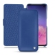 Lederschutzhülle Samsung Galaxy S10 - Bleu océan ( Nappa - Pantone 293C ) 