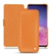 Samsung Galaxy S10 leather case - Orange ( Nappa - Pantone 1495U ) 