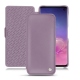 Samsung Galaxy S10 leather case - Lilas ( Nappa - Pantone 2645U ) 