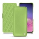 Lederschutzhülle Samsung Galaxy S10 - Vert olive ( Nappa - Pantone 578U ) 