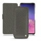 Lederschutzhülle Samsung Galaxy S10 - Anthracite ( Pantone 424C ) 