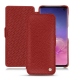Housse cuir Samsung Galaxy S10 - Tomate ( Pantone 187C ) 