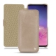 Lederschutzhülle Samsung Galaxy S10 - Taupe vintage ( Pantone 7530C ) 