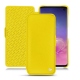 Capa em pele Samsung Galaxy S10 - Jaune fluo