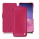 Custodia in pelle Samsung Galaxy S10 - Rose fluo