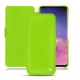レザーケース Samsung Galaxy S10 - Vert fluo