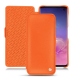 レザーケース Samsung Galaxy S10 - Orange fluo