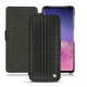 レザーケース Samsung Galaxy S10 - Abaca nero