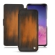 Custodia in pelle Samsung Galaxy S10 - Marron Patine