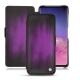 Capa em pele Samsung Galaxy S10 - Violet Patine