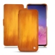 Capa em pele Samsung Galaxy S10 - Orange Patine
