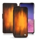 Lederschutzhülle Samsung Galaxy S10 - Fauve Patine
