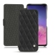 Housse cuir Samsung Galaxy S10 - Noir - Couture ( Nappa - Black ) 
