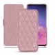 Lederschutzhülle Samsung Galaxy S10 - Rose - Couture ( Nappa - Pantone 2365C ) 