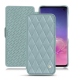 Capa em pele Samsung Galaxy S10 - Bleu ciel - Couture ( Nappa - Pantone 277C ) 