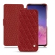 Custodia in pelle Samsung Galaxy S10 - Tomate - Couture ( Pantone 187C ) 