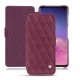 Lederschutzhülle Samsung Galaxy S10 - Prune vintage - Couture