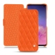 Funda de piel Samsung Galaxy S10 - Orange fluo - Couture